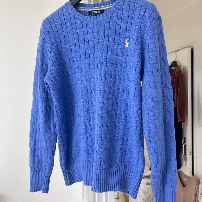 [BUNJANG] Polo Ralph Lauren Cable Knit Sweater / 폴로 랄프로렌 꽈배기 케이블 니트 스웨터