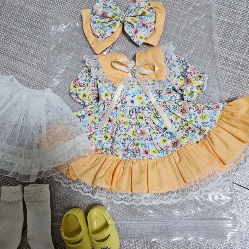 [BUNJANG] Disney Baby Doll Rapunzel Outfit / 디즈니베이비돌 라푼젤 의상, 베이비돌 옷