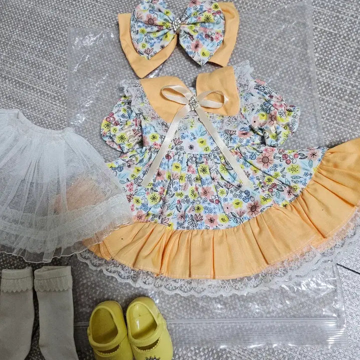[BUNJANG] Disney Baby Doll Rapunzel Outfit / 디즈니베이비돌 라푼젤 의상, 베이비돌 옷