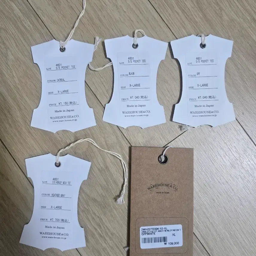[SOLD OUT] 웨어하우스 4601 XL사이즈(5개 일괄판매)