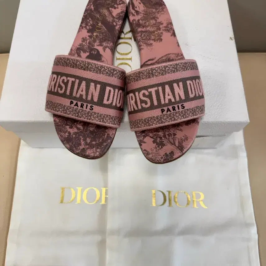 [BUNJANG] Dior Dway Slide Sandals / 36.5/235)디올 디웨이 슬리퍼 샌들