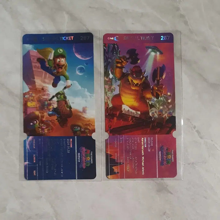 [BUNJANG] Super Mario Galaxy Special Ticket Set / 슈퍼 마리오 갤럭시 스페셜 티켓 2종 세트 판매합니다.