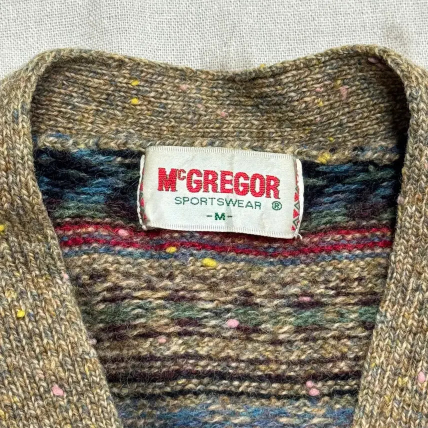 [BUNJANG] McGregor Vintage Ethnic Pattern Wool Vest M / 맥그리거 빈티지 에스닉 패턴 울 베스트 M