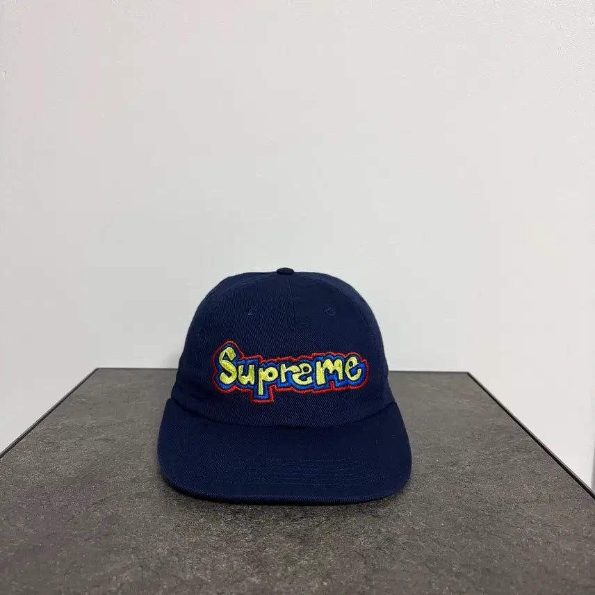 [BUNJANG] Supreme 6-Panel Gons Logo Cap Navy / (OS) 슈프림 6패널 볼캡 모자 곤즈 로고 네이비