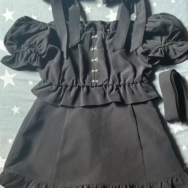 [BUNJANG] Honey Cinnamon Two-Piece Setup Skirt Set / 허니시나몬 투피스 셋업 양지뢰 양산형 지뢰계 스나계 섭컬