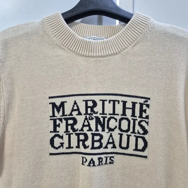 [BUNJANG] Marithe Francois Girbaud Classic Logo Short Sleeve Knit Top / 마리떼프랑소와저버 클래식 로고 반팔 니트 (55~66)
