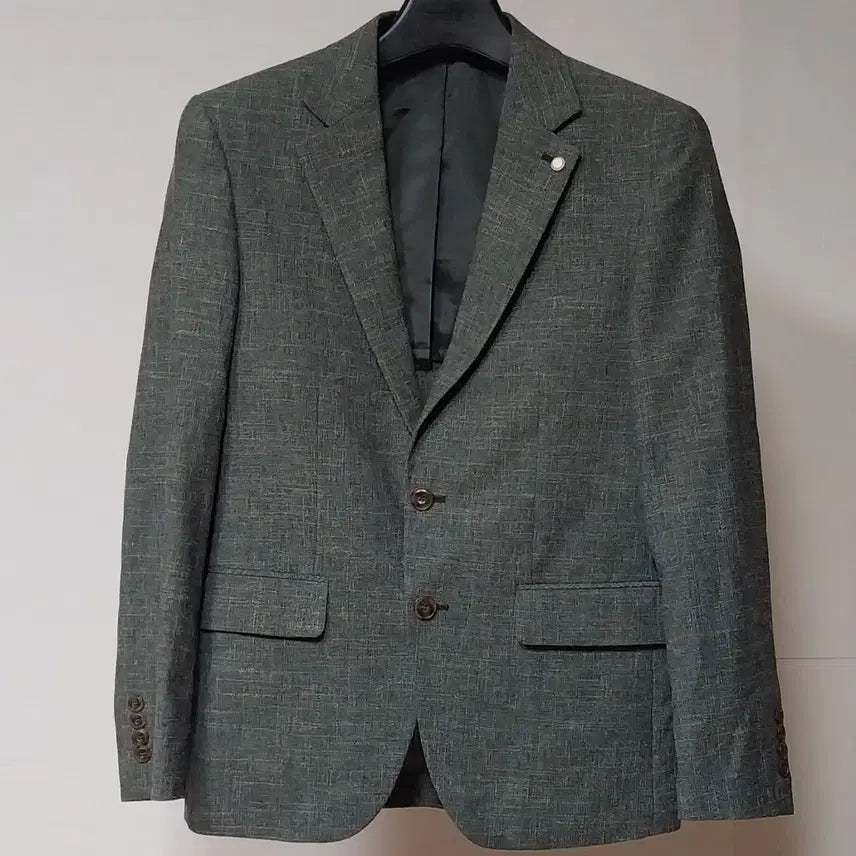 [BUNJANG] STCO Black Label Linen Blazer Jacket for Men / STCO 블랙라벨 마 자켓 블레이저 95 남자 마이 남성