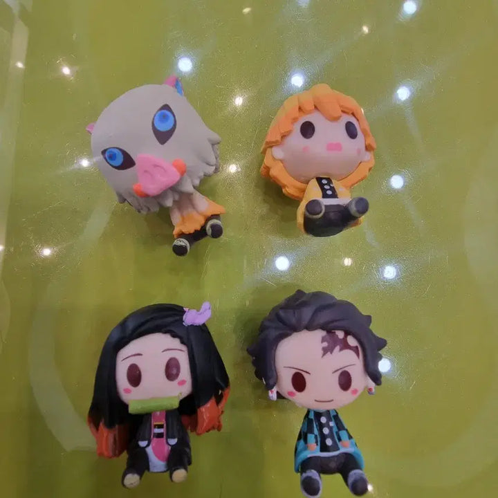 [BUNJANG] Demon Slayer 4-Character Figure Set / 귀멸의 칼날 캐릭터 피규어 4종 세트