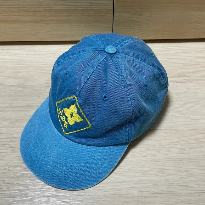 [BUNJANG] Wellbeing Express Wbe Flower Cap Sky Blue Hat / 웰빙익스프레스 Flower Wbe Cap 모자 OS