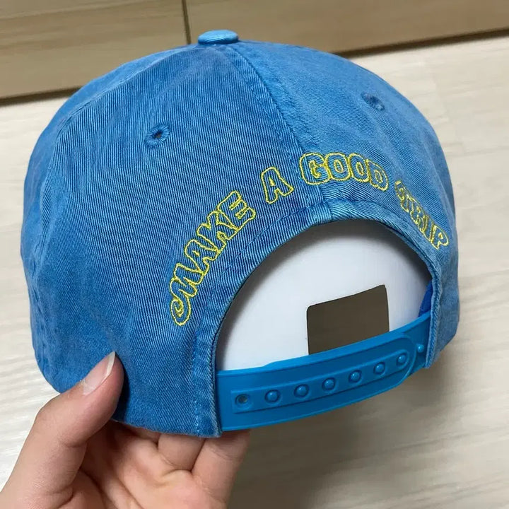 [BUNJANG] Wellbeing Express Wbe Flower Cap Sky Blue Hat / 웰빙익스프레스 Flower Wbe Cap 모자 OS