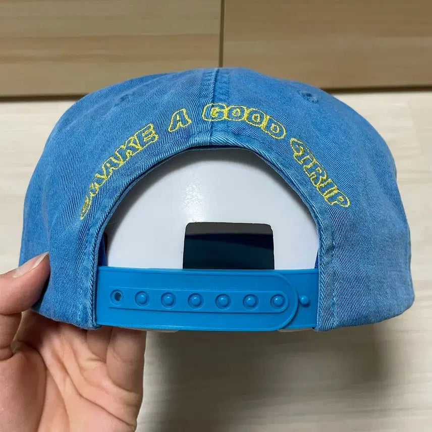 [BUNJANG] Wellbeing Express Wbe Flower Cap Sky Blue Hat / 웰빙익스프레스 Flower Wbe Cap 모자 OS