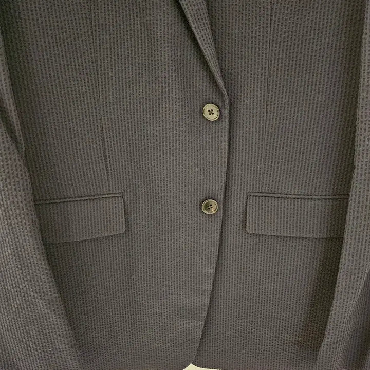 [BUNJANG] Theory Seersucker Setup Jacket Pants Set Navy / 띠어리 시어서커 셋업 자켓44 바지34