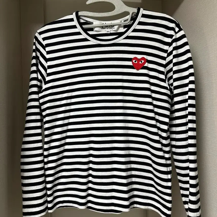 [BUNJANG] Comme des Garçons Striped Long Sleeve T-Shirt / 꼼데가르송 스프라이트 긴팔티