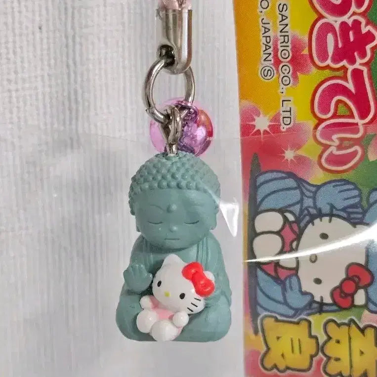 [BUNJANG] Hello Kitty Buddha Strap Charm / 부처 키티 킽스 스트랩 굿즈 키링 불교 불상 부처님 나라 한정 헬로