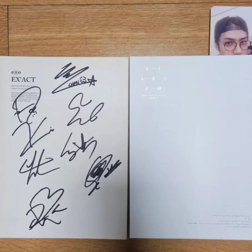 [BUNJANG] EXO Exact Official Album (White Ver.) Signed / [비매/새상품]EXO EXACT 친필싸인 앨범(화이트)