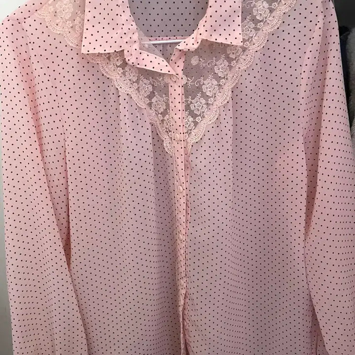 [BUNJANG] Vintage Strawberry Milk Lace Blouse / 급전) 빈티지 딸기우유 레이스 블라우스 일브 갸루 모리 로걀 히메