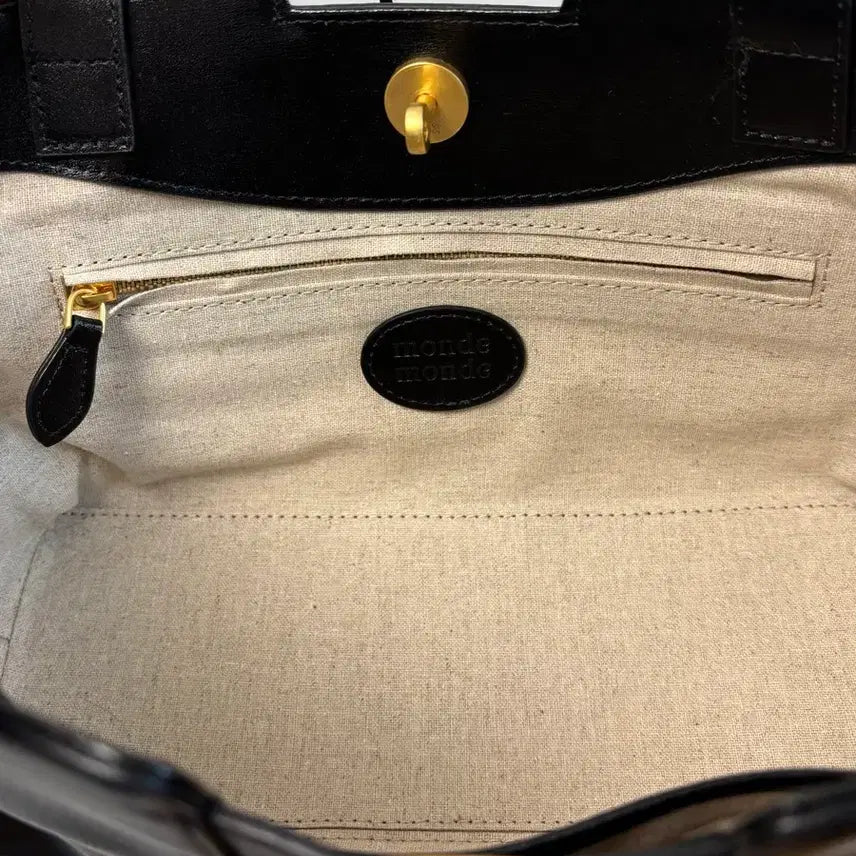 [BUNJANG] Mongde Monde Time Tote Bag (Small) / 몽드몽드 타임 토트백 스몰