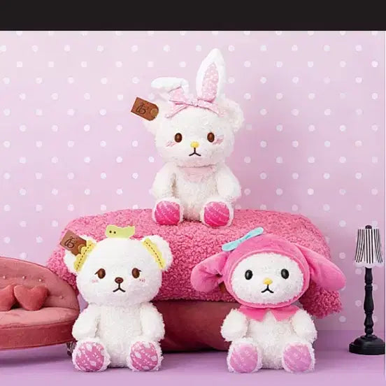 [BUNJANG] Sanrio x Bon Voyage Corgimoon Plush Toy Bundle / 산리오 x 본 보야지 콜라보 시리즈 코기뮹 인형+미니 코기뮹 일괄