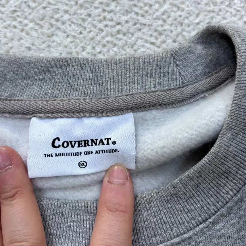 [BUNJANG] Covernat Authentic Logo Sweatshirt / XL 커버낫 어센틱로고 맨투맨 티셔츠 0424E