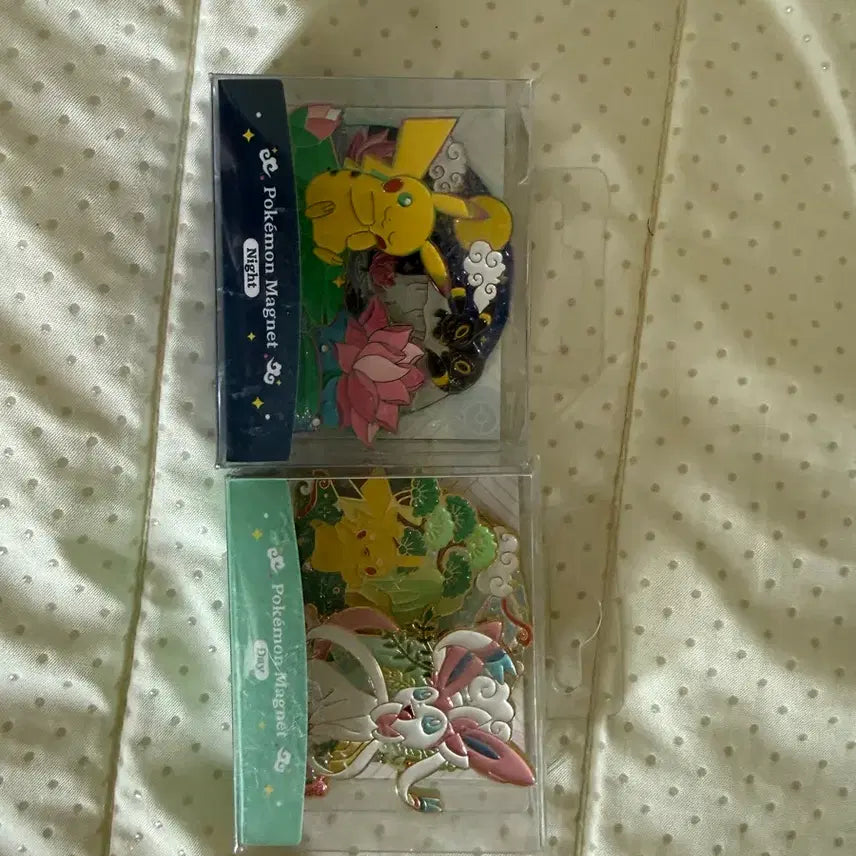 [SOLD OUT] 포켓몬 전통에디션 마그넷 미개봉 낮 밤 세트 수원 팝업 피카츄 님피아