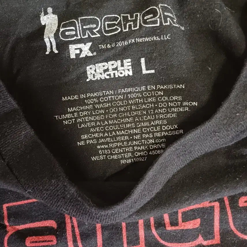 [BUNJANG] Archer Danger Zone Anime T-Shirt / [L] Archer Danger Zone 애니 반팔티