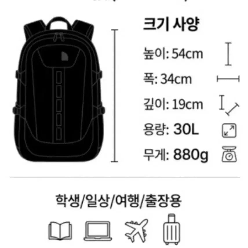 [SOLD OUT] 노스페이스 빅샷 블랙 백팩 30L