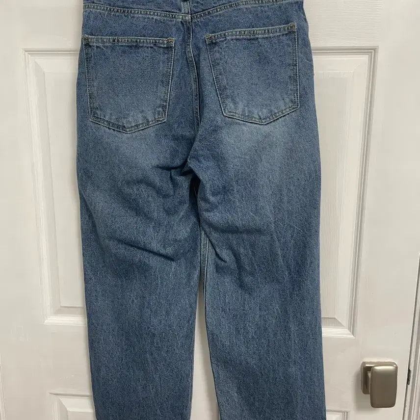 [BUNJANG] Denim Wide Pants / 중청 데님 와이드 팬츠