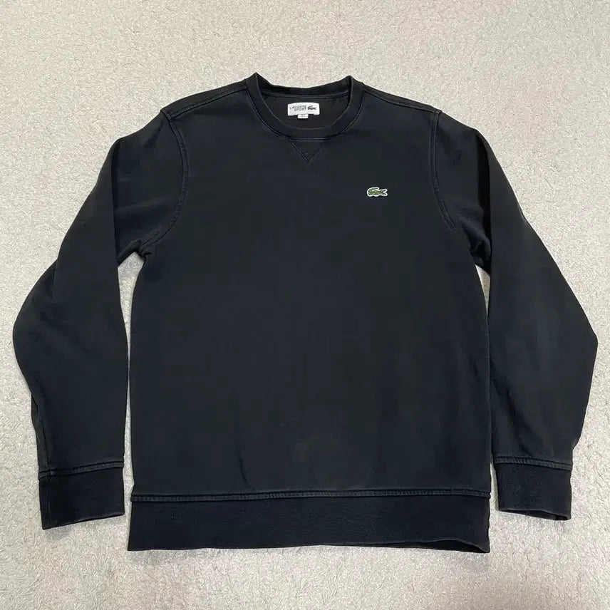 [BUNJANG] Lacoste Black Sweatshirt T-Shirt Size S / 라코스테 블랙 맨투맨 티셔츠 s