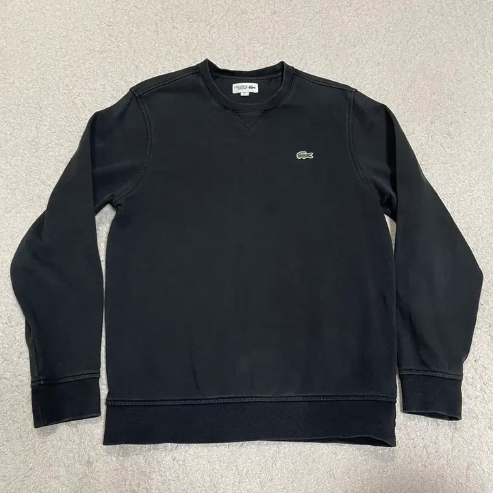 [BUNJANG] Lacoste Black Sweatshirt T-Shirt Size S / 라코스테 블랙 맨투맨 티셔츠 s