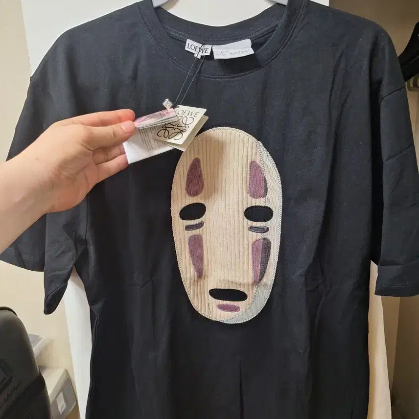 [BUNJANG] Loewe Studio Ghibli Black T-shirt / 로에베 가오나시 블랙 반팔 티셔츠 사이즈 L 오버핏  무료배송