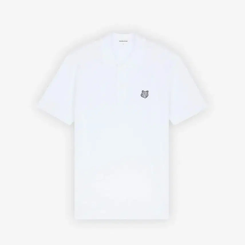 [BUNJANG] Maison Kitsuné Fox Patch Short Sleeve Polo Shirt White S / 한점특가*메종키츠네 폭스 반팔 폴로 카라티 화이트 S