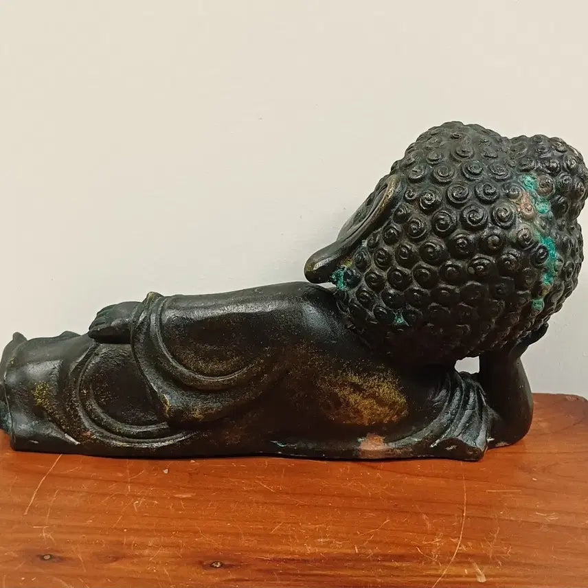 [BUNJANG] Brass Reclining Buddha Statue / 오래된 동 와불상