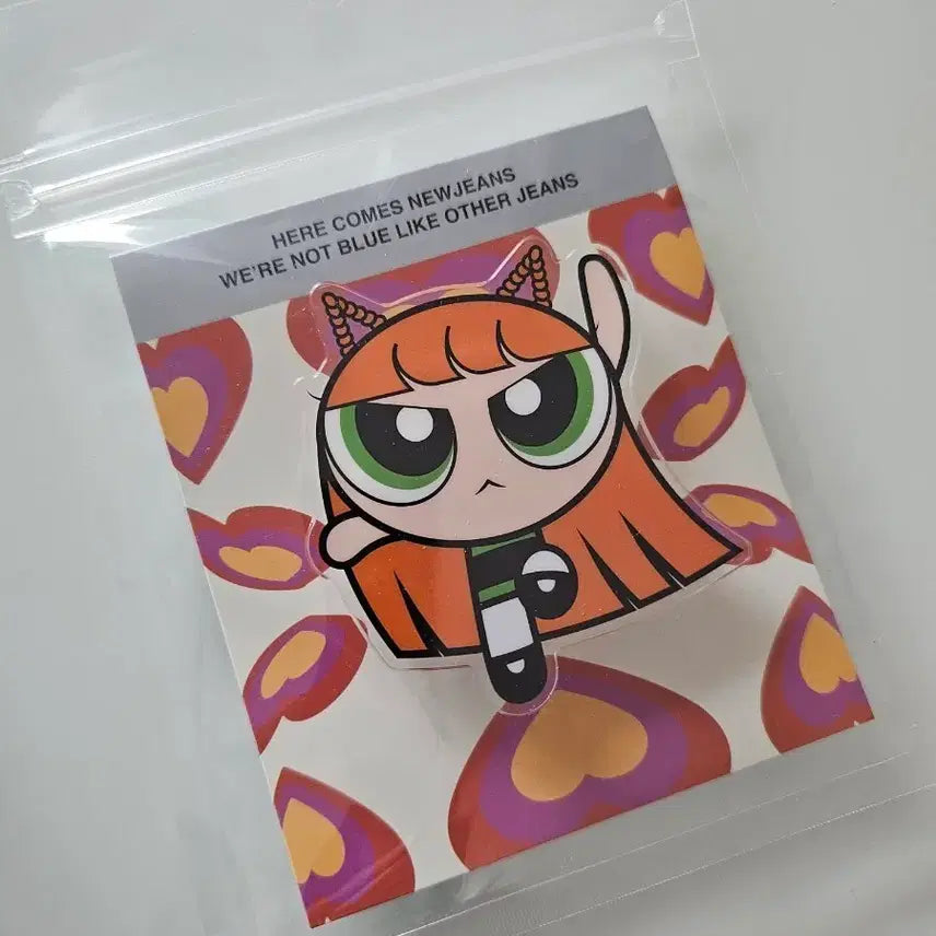 [SOLD OUT] (미개봉) 뉴진스 해린 파워퍼프걸 그립톡 스마트톡 njz키링 get up