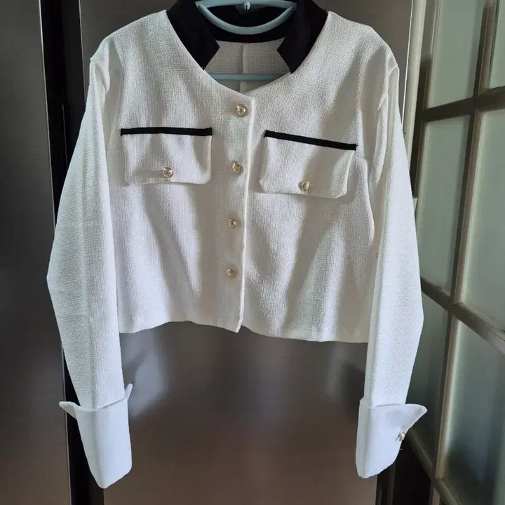 [BUNJANG] Tweed Crop Jacket / [새상품급] 트위드st 배색 크롭 자켓 (가단 50)