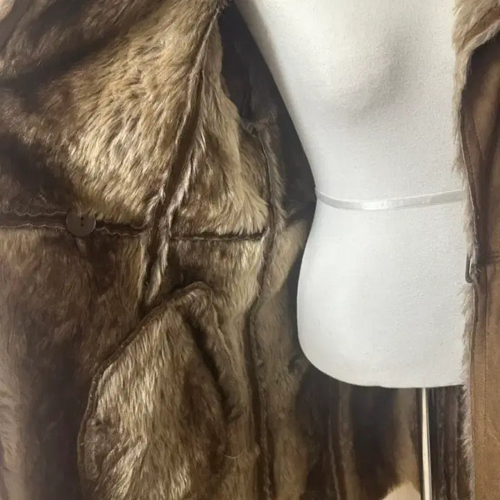 [BUNJANG] Fur Mouton Coat Jacket / 퍼 무스탕 코트 자켓