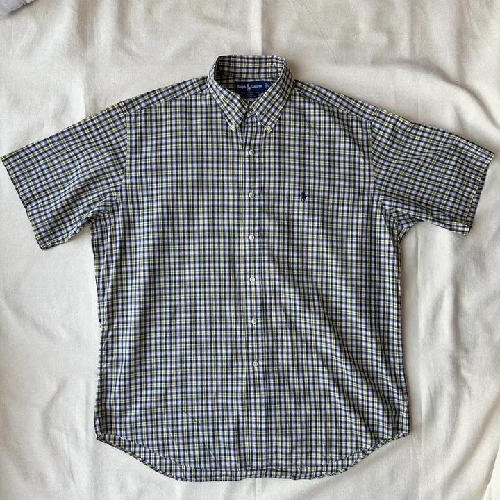 [SOLD OUT] 폴로 랄프로렌 블레이크 체크 반팔 셔츠 L