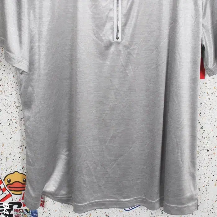 [BUNJANG] Lanvin Japan Silver Half-Zip T-shirt / 여성40 / 랑방 일본판 실버 반집업 티셔츠GR 34-114