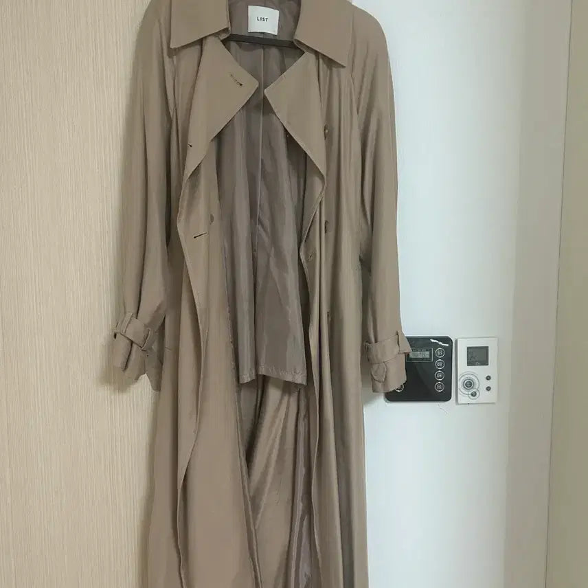 [BUNJANG] LIST Trench Coat Beige 55 / LIST 리스트 트린치코트 베이지 55사이즈