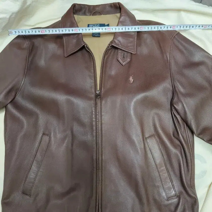 [BUNJANG] Polo Ralph Lauren Maxwell Leather Jacket / 폴로 랄프로렌 브라운맥스웰 가죽 자켓