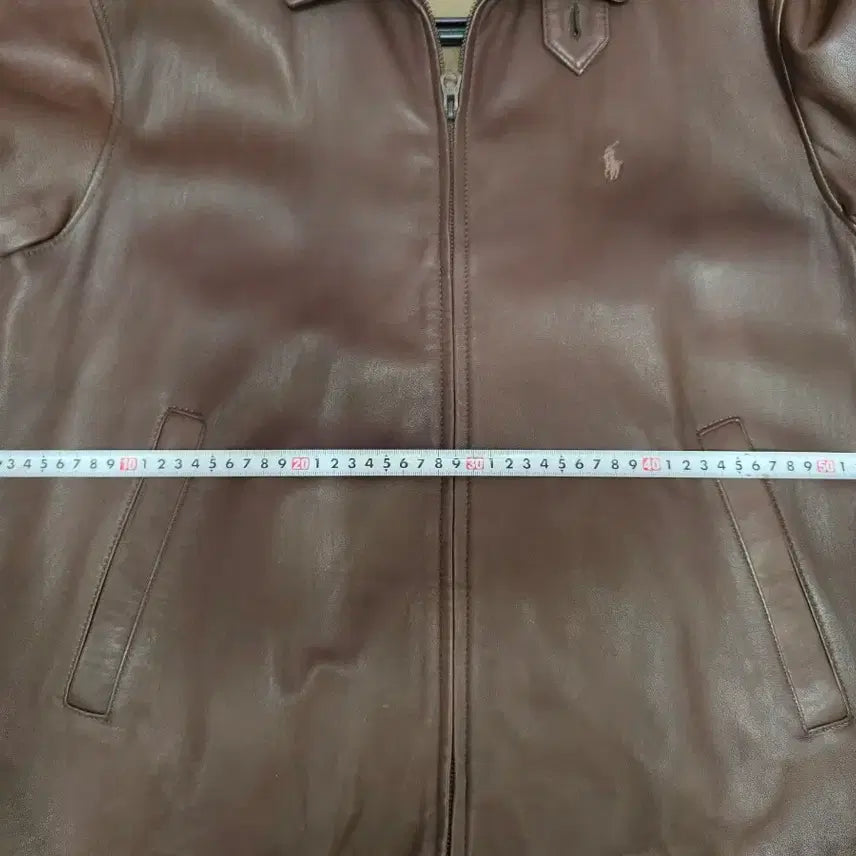 [BUNJANG] Polo Ralph Lauren Maxwell Leather Jacket / 폴로 랄프로렌 브라운맥스웰 가죽 자켓