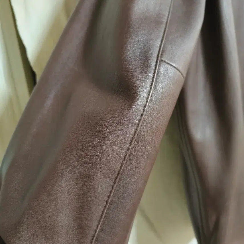 [BUNJANG] Polo Ralph Lauren Maxwell Leather Jacket / 폴로 랄프로렌 브라운맥스웰 가죽 자켓