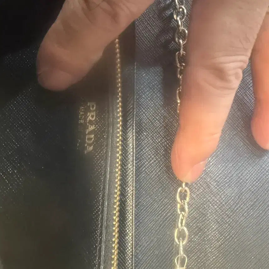[BUNJANG] Prada Saffiano Chain Crossbody Bag / 정품 프라다 사피아노 체인 크로스백 팝니다