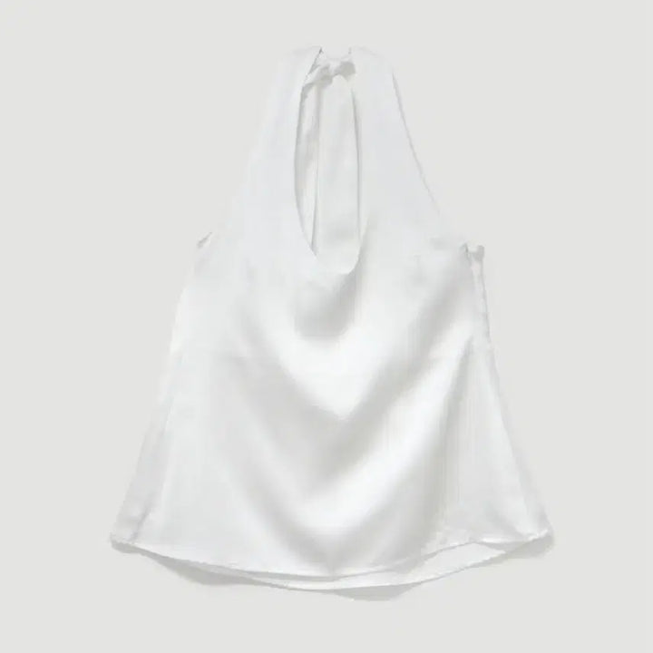 [BUNJANG] H.Mode Satin Halter Blouse / 에이치모드 새틴 스카프 홀터 블라우스 Satin halter blouse