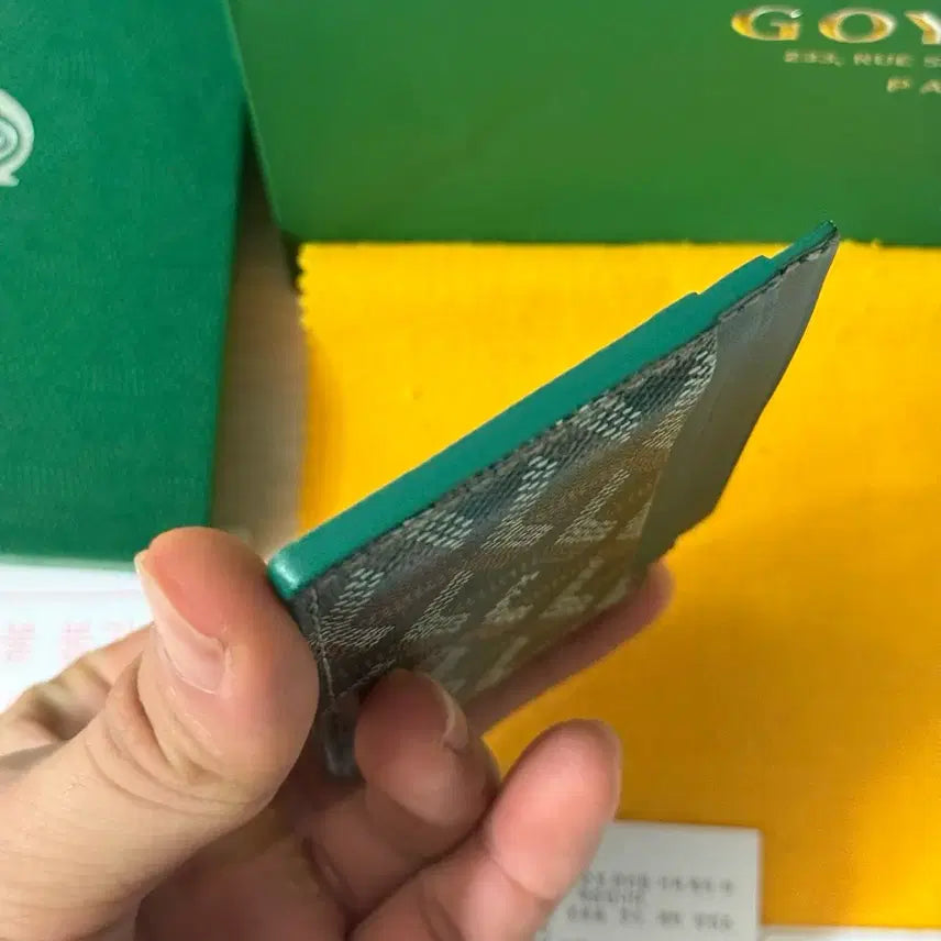 [BUNJANG] Goyard Saint Sulpice Card Wallet Green / [S급/풀구성] 고야드 생쉴피스 카드지갑 그린