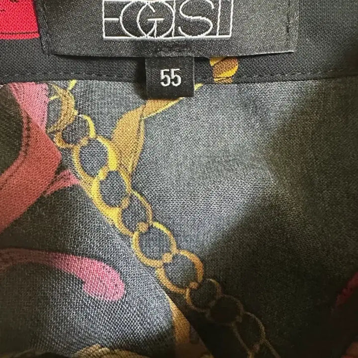[BUNJANG] Egoist Black Pattern Blouse / 에고이스트 블랙 패턴 블라우스