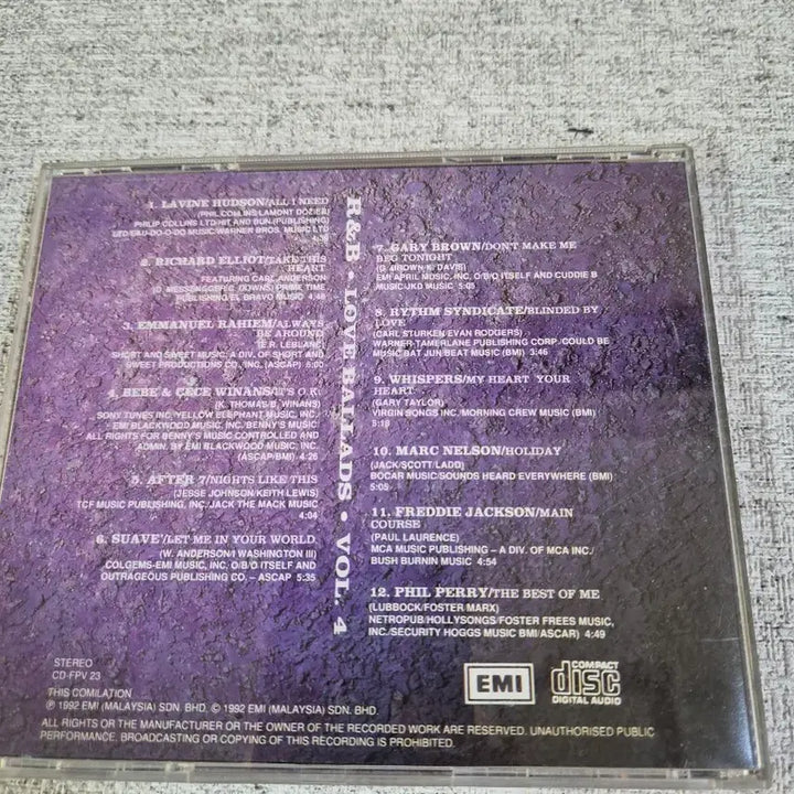 [BUNJANG] R&amp;B Love Ballads Vol. 4 Compilation CD / R&amp;B Love Ballads Vol 4 알앤비 발라드 컴필레이션 CD