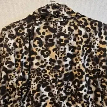 [BUNJANG] ST. JOHN Leopard Silk Jacket / ST.JOHN 쎈존 센존 레오파드 실크 자켓  롱자켓 가디건 정장 오피스