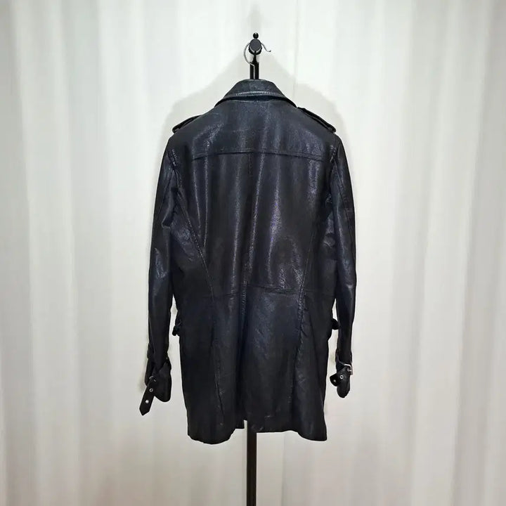 [BUNJANG] Italian Imported Lambskin Leather Half Coat / (택포) 이태리 수입 양가죽 하프코트 B802