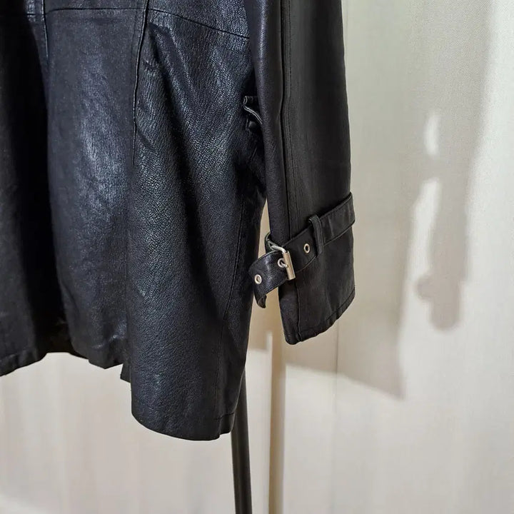 [BUNJANG] Italian Imported Lambskin Leather Half Coat / (택포) 이태리 수입 양가죽 하프코트 B802