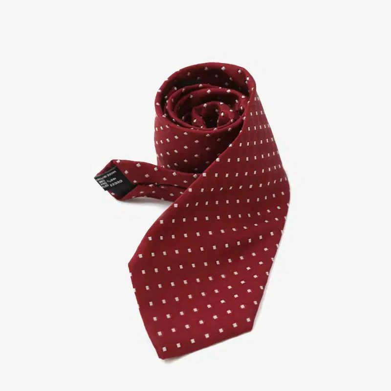 [BUNJANG] Gucci Diamond Pattern Tie Red / (정품)구찌 마름모 패턴 넥타이 레드